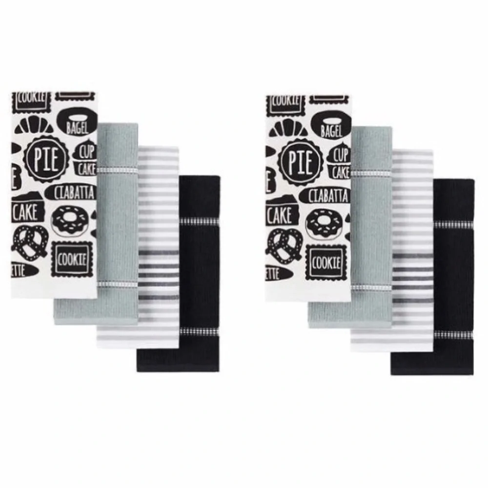 Town & Country Culinary Classics - Eight Piece Kitchen Towel Set - Bake Goods